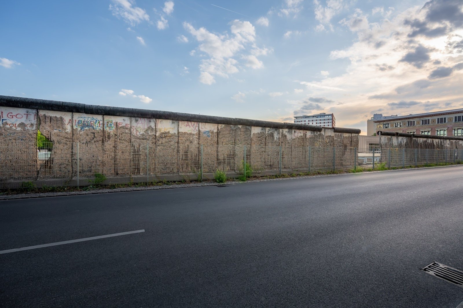 Fragment of Berlin Wall still standing - Berlin, Germany