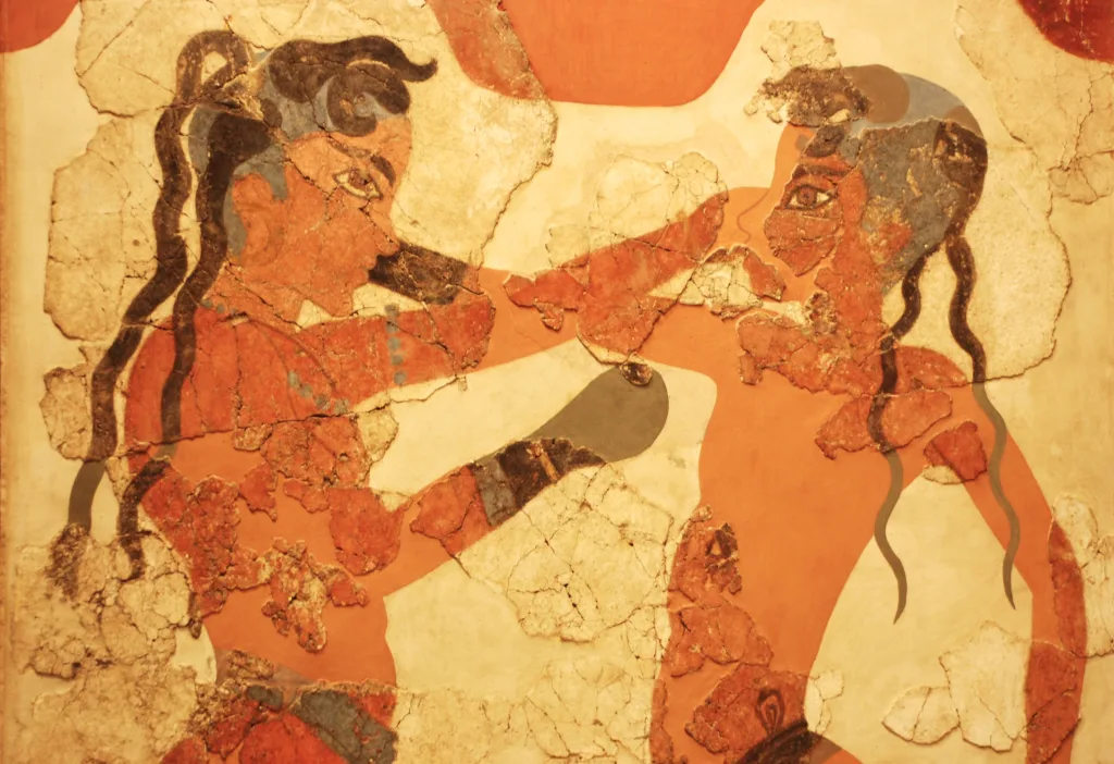 8 Fresco Boxeadores-Akrotiri-Atenas-Grecia
