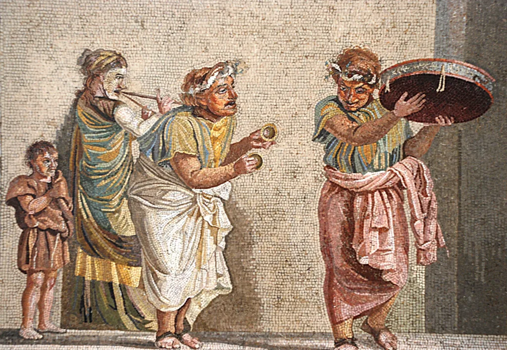 14 Mosaico Músicos-Arqueológico-Nápoles-italia