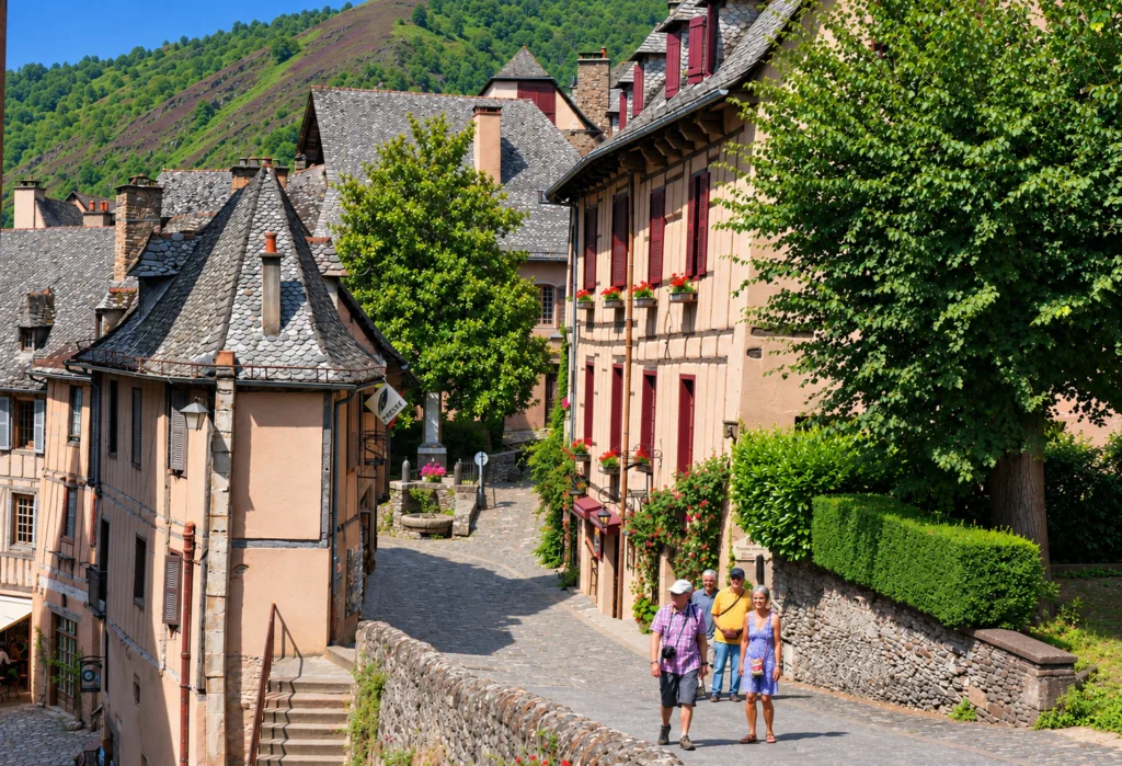 10 Peregrinos-Conques-Francia