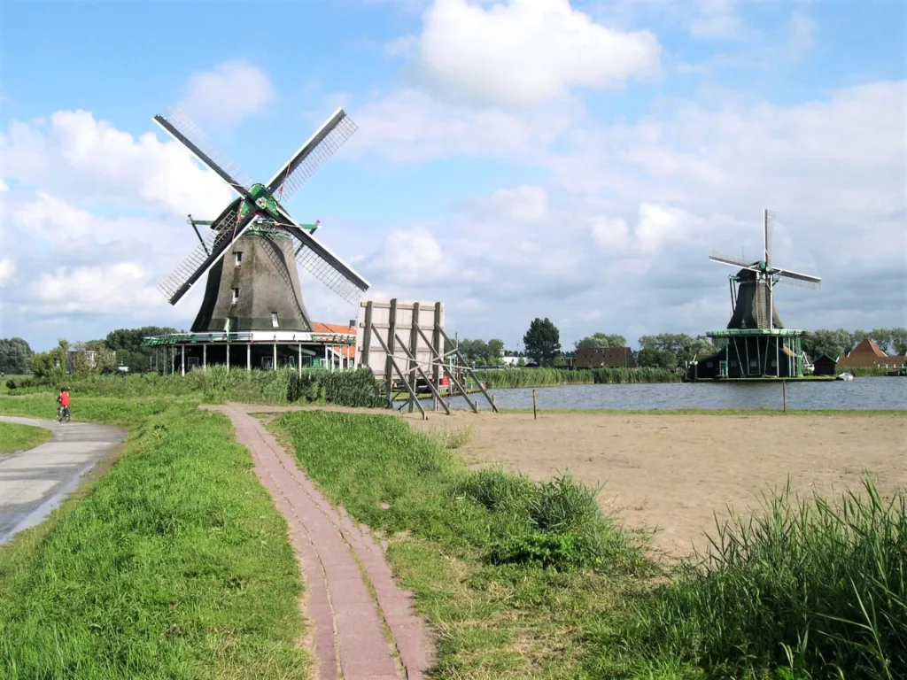 2 Molinos Zaanse Schans-Países Bajos